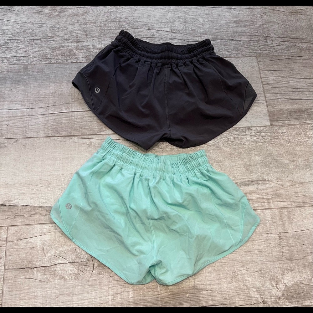 Two Lululemon Hotty Hot Shorts